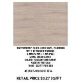 Waterproof Click Lock Vinyl Flooring w/Pad x858 SF