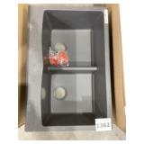 33' x 22' Silgrant Dual-Mount Double Bowl Sink