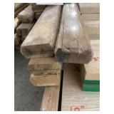 2-1/2' x 12' Hemlock Square Rails x 5Pcs