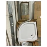 RTA 36' x 36' Glass Surround Shower Kit-NO TOP