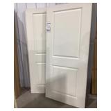 36' x 76' Solid Wood 2-Panel Door Slab in White