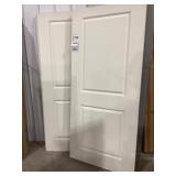 36' x 76' Solid Wood 2-Panel Door Slab in White