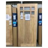 36' x 80' White Cedar 6 Lite Barn Door