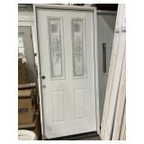 36' x 80' RH Steel 4-Panel Deco Exterior Door