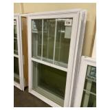 3' x 5' White Single Hung Vinyl Windows x 2