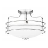 Ashley 2-Bulb Semi-Flush Mount in Chrome