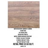 Water Resistant Laminate Flooring x595 SF
