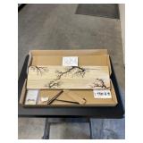 Lichtenberg Fractal Burnt Shelf with Brackets