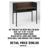 42' Project 62 Deep Walled Desk