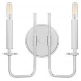 16ct. Ashley 2-Bulb Wall Sconce in Nickel