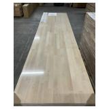 25' x 8' Unfinished Birch Butcher Block Top