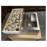 27' All-in-One Single Bowl SS Sink w/ Faucet