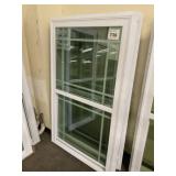 3' x 5' White Viny Single Hung Windows x 2