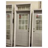 36' x 96' Steel LH 9-Lite Exterior Door W/Transom