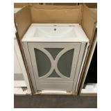 24' Gray Vanity w/ Sink Top