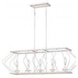 Ashley 5-Bulb Chandelier in White
