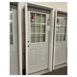 32' x 80' RH Steel 9-Lite Exterior Door