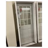 32' x 80' RH Steel 9-lite Exterior Door