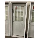 32' x 80' RH Steel 9-Lite Exterior Door