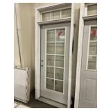 36' x 96' Steel RH 10-Lite Exterior Door W/Transom