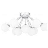 Ashley 9-Bulb Flush Mount in Chrome