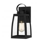 Ashley 1-Bulb Outdoor Wall Light in Black x 2