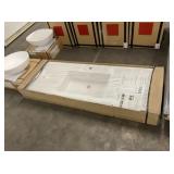 55' x 19-3/4' Wall Mounted Counter Top Sink