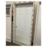 36' x 80' RH Steel 6 Panel Exterior Door