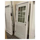 32' x 80' RH Steel Outswing 9-lite Door