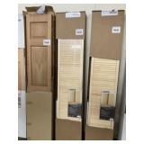 30' Pine Full Louver Bi-Fold Door x2