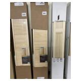 30' Pine Full Louver Bi-Fold Door x2