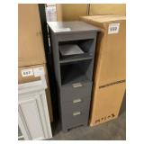 14' x 17.5' Gray Bathroom Storage Stand