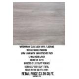 Waterproof Click Lock Vinyl Flooring w/Pad x1291SF