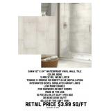 Shaw 12' x 24' Waterproof Vinyl Wall Tile x581 SF