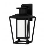 Ashley 1-Bulb Outdoor Wall Light in Black x 2