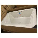 72' White Jetted Drop In Tub