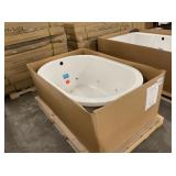 60' White Jetted Drop In Tub
