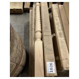 3-1/2' x 42' Oak Newel Posts x 12pcs.