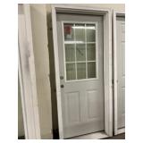 32' x 80' RH Steel 9-Lite Exterior Door