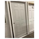 36' x 80' RH Steel 6-Panel Exterior Door