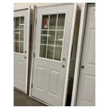 32' x 80' RH OUTSWING Steel 9-lite Exterior Door