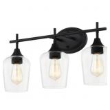 Ashley 3-Bulb Vanity Light in Black x 2