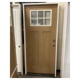 36' x 80' LH Fiberglass Craftsman Style Ext. Door
