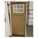 36' x 80' RH Fiberglass Craftsman Style Ext. Door