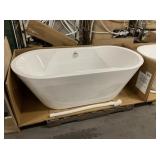 66.9' White Acrylic Free Standing Soaking Bathtub