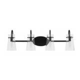 Hampton Bay 4-Bulb Vanity Light in Black