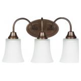 SeaGullï¿½ 3-Bulb Vanity Light in Bronze x 2