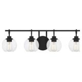 Quoizelï¿½ 4-Bulb Vanity Light in Black