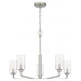 Ashley 5-Bulb Chandelier in Nickel
