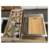 27' All-in-One Single Bowl SS Sink w/ Faucet